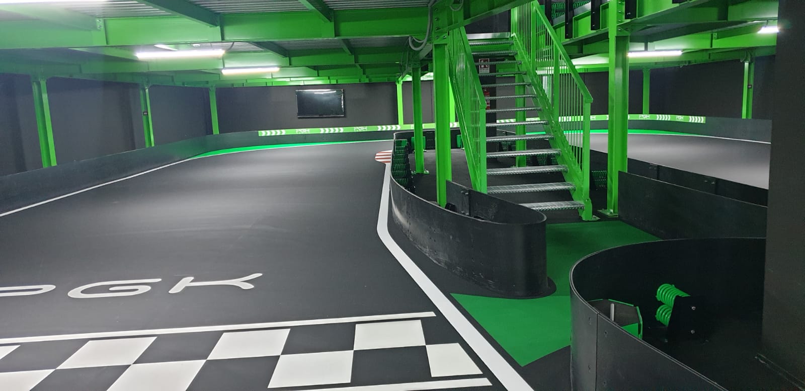 Rettilineo finale del circuito Green Kart